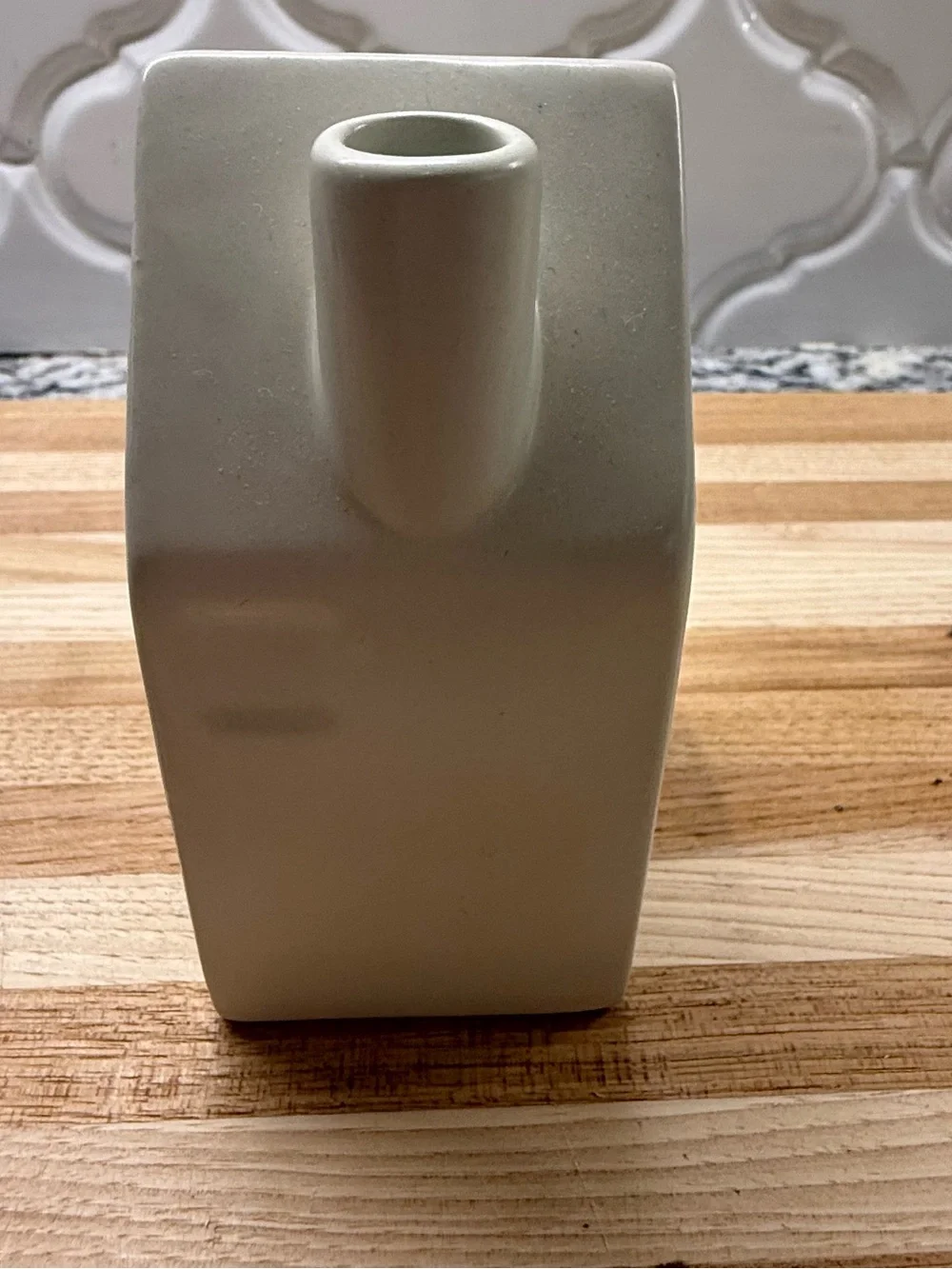 Hearth & Hand with Magnolia White Stoneware House Bud Vase - Discontinued